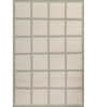Soft Checkered Rug 4'6X6'6 ft| White & Treetop Carpet Dhurrie