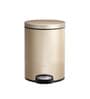 Beige Soft-Close Stainless Steel Trash Can for Home & Kitchen 5 Litre