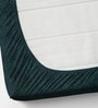 Dark Green Soft Cotton Breathable and Wrinkel Free Double Fitted Bedsheet with 2 Pillow Covers