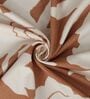 Brown Soft Cotton Breathable and Wrinkel Free Double Fitted Bedsheet with 2 Pillow Covers