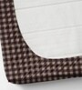 Brown Soft Cotton Breathable and Wrinkel Free Double Fitted Bedsheet with 2 Pillow Covers