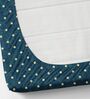 Blue Soft Cotton Breathable and Wrinkel Free Double Fitted Bedsheet with 2 Pillow Covers