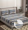 White Soft Cotton Breathable and Wrinkel Free Double Fitted Bedsheet with 2 Pillow Covers