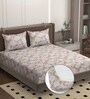 Pink Soft Cotton Breathable and Wrinkel Free Double Fitted Bedsheet with 2 Pillow Covers
