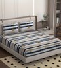 White Soft Cotton Breathable and Wrinkel Free Double Fitted Bedsheet with 2 Pillow Covers