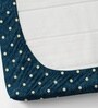 Blue Soft Cotton Breathable and Wrinkel Free Double Fitted Bedsheet with 2 Pillow Covers