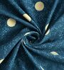 Blue Soft Cotton Breathable and Wrinkel Free Double Fitted Bedsheet with 2 Pillow Covers