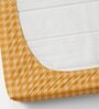 Orange Soft Cotton Breathable and Wrinkel Free Double Fitted Bedsheet with 2 Pillow Covers