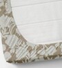 Cream Soft Cotton Breathable and Wrinkel Free Double Fitted Bedsheet with 2 Pillow Covers