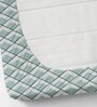 Light Green Soft Cotton Breathable and Wrinkel Free Double Fitted Bedsheet with 2 Pillow Covers