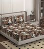 White Soft Cotton Breathable and Wrinkel Free Double Fitted Bedsheet with 2 Pillow Covers