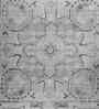 Soft Damask Rug 8X11 ft| Black Ink & Oyster Carpet