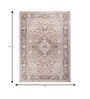 Soft Damask Rug 8X11 ft| Light Gold & Deep Ruby Carpet