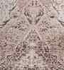 Soft Damask Rug 8X11 ft| Light Gold & Deep Ruby Carpet