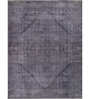 Soft Damask Rug 9'6X13 ft| Blue Haze & Steel Gray Carpet