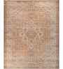Soft Damask Rug 9'6X13 ft| Ochre & Amber Glow Carpet