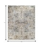 Soft Damask Rug 9'6X13 ft| Treetop & Dark Green Carpet