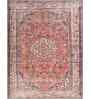 Soft Damask Rug 9X11'6 ft| Coral Essence & Old Amethyst Carpet