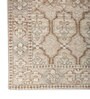Soft Ethnic Motif Rug 5X8 ft| Natural & White Carpet Dhurrie