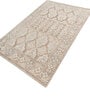 Soft Ethnic Motif Rug 5X8 ft| Natural & White Carpet Dhurrie
