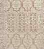 Soft Ethnic Motif Rug 5X8 ft| Natural & White Carpet Dhurrie