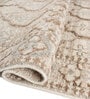 Soft Ethnic Motif Rug 5X8 ft| Natural & White Carpet Dhurrie