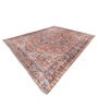 Soft Floral & Botanical Rug 9X12 ft| Twilight Blue & Amber Carpet