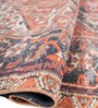 Soft Floral & Botanical Rug 9X12 ft| Twilight Blue & Amber Carpet