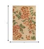 Soft Floral Rug 5X8 ft| Bright Yellow & Ashwood Carpet Dhurrie