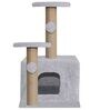 Soft Fur Cat Activity Tree In Grey Colour