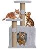 Soft Fur Cat Activity Tree In Grey Colour