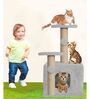 Soft Fur Cat Activity Tree In Grey Colour