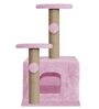 Soft Fur Cat Activity Tree In Pink Colour