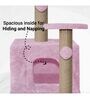 Soft Fur Cat Activity Tree In Pink Colour