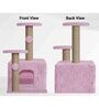 Soft Fur Cat Activity Tree In Pink Colour