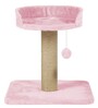 Soft Fur Cat Scratching Post In Pink Colour