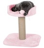 Soft Fur Cat Scratching Post In Pink Colour