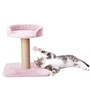 Soft Fur Cat Scratching Post In Pink Colour