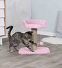 Soft Fur Cat Scratching Post In Pink Colour