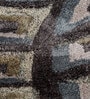 Liquorice Geometric Wool & Viscose 9X6 Feet Hand Tufted Carpet