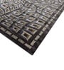 Liquorice Geometric Wool & Viscose 9X6 Feet Hand Tufted Carpet