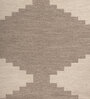 Soft Geometric Diamond Rug 5X8 ft| Beige Carpet Dhurrie