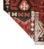 Soft Geometric Motif Rug 4'6X6'6 ft| Ribbon Red & Ebony Carpet Dhurrie