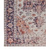 Soft Geometric Motif Rug 5X7'6 ft| Siam Blue & Ribbon Red Carpet Dhurrie