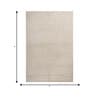Soft Geometric Rug 4X6 ft| Beige Carpet Dhurrie