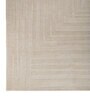 Soft Geometric Rug 4X6 ft| Beige Carpet Dhurrie