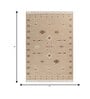 Soft Geometric Rug 5X8 ft| Ashwood & White Carpet Dhurrie