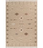 Soft Geometric Rug 5X8 ft| Ashwood & White Carpet Dhurrie