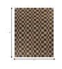 Soft Geometric Rug 8X10 ft| Tan & Ebony Carpet Dhurrie
