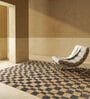 Soft Geometric Rug 8X10 ft| Tan & Ebony Carpet Dhurrie